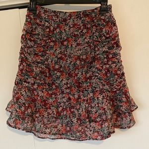 BP Brand Size Small Multicolored Flower Print Skirt